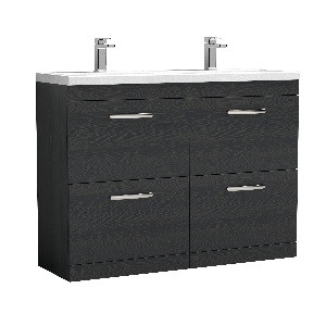 1200mm Floor Standing Cabinet With Double Ceramic Basin