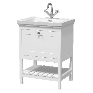 600mm Floor Standing Vanity & Basin 1TH