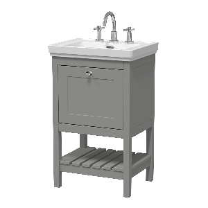 500mm Floor Standing Vanity & Basin 3TH