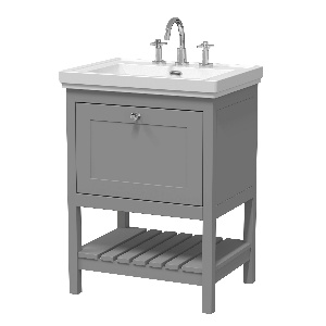 600mm Floor Standing Vanity & Basin 3TH