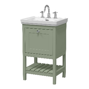 500mm Floor Standing Vanity & Basin 3TH