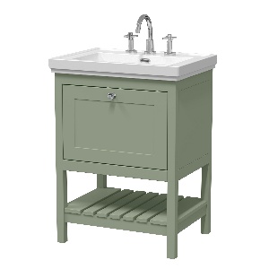 600mm Floor Standing Vanity & Basin 3TH