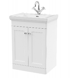 600mm Floor Standing 2-Door Vanity & Basin 1TH