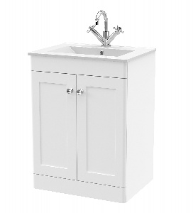 600mm Floor Standing 2-Door Vanity with Basin - 1 Tap Hole