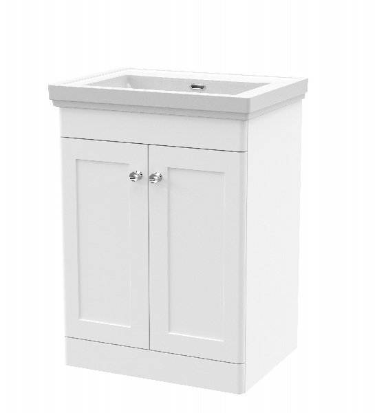 600mm Floor Standing 2 Door Vanity & Basin 0TH