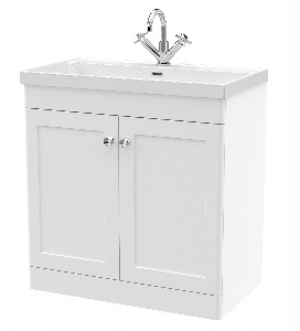 800mm Floor Standing 2-Door Vanity with Basin - 1 Tap Hole