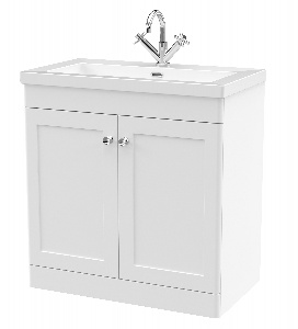 800mm Floor Standing 2-Door Vanity with Basin - 1 Tap Hole