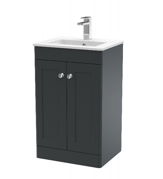 500mm Floor Standing 2 Door Vanity & Basin 2