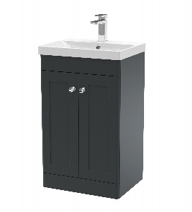 500mm Floor Standing 2 Door Vanity & Basin 3