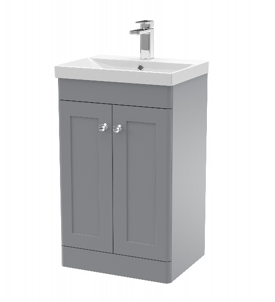 500mm Floor Standing 2 Door Vanity & Basin 3