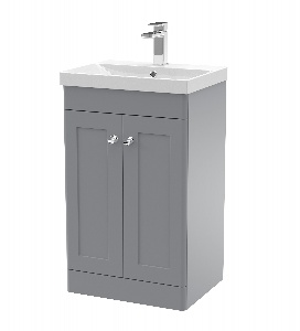 500mm Floor Standing 2 Door Vanity & Basin 3