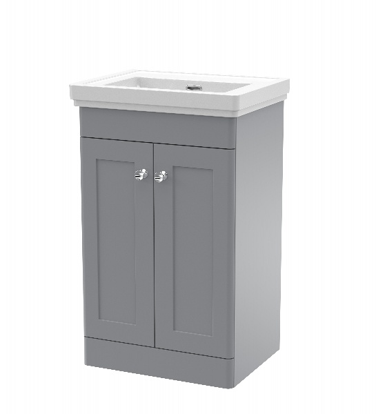 500mm Floor Standing 2 Door Vanity & Basin 0TH