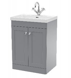 600mm Floor Standing 2-Door Vanity with Basin - 1 Tap Hole