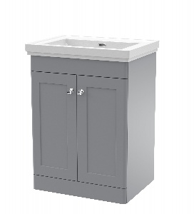 600mm Floor Standing 2 Door Vanity & Basin 0TH