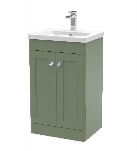 500mm Floor Standing 2 Door Vanity & Basin 1