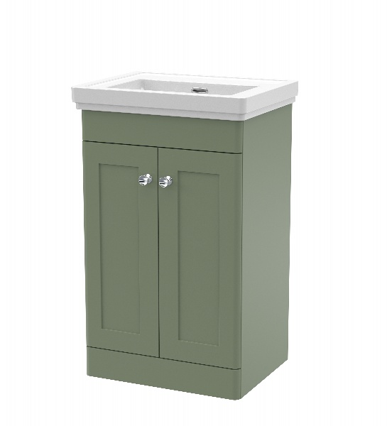 500mm Floor Standing 2 Door Vanity & Basin 0TH