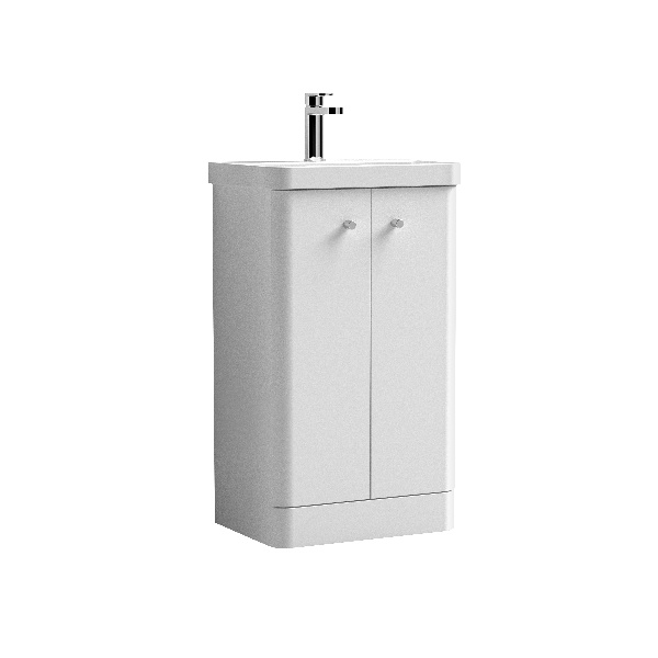 500mm Floor Standing 2-Door Vanity & Basin