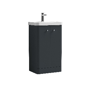 500mm Floor Standing 2 Door Unit & Basin