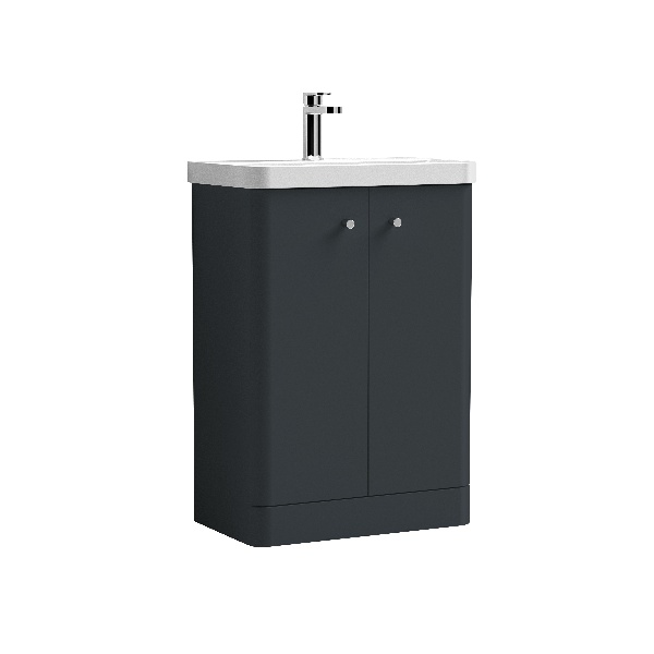 600mm Floor Standing 2 Door Unit & Basin