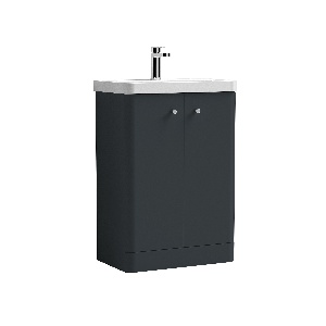 600mm Floor Standing 2 Door Unit & Basin