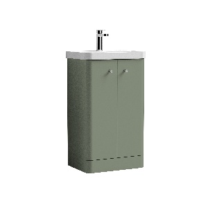 500mm Floor Standing 2 Door Unit & Basin