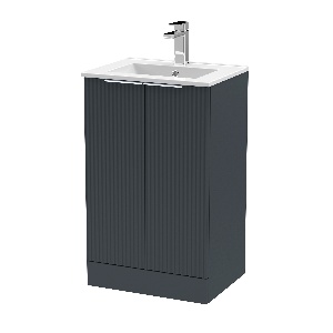 500mm Floor Standing 2 Door Vanity & Basin 2