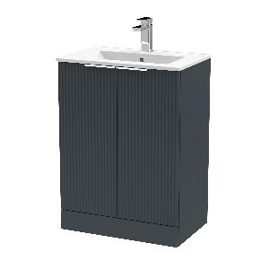 600mm Floor Standing 2 Door Vanity & Basin 2