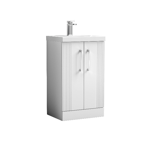 500mm Floor Standing 2 Door Vanity & Basin 1