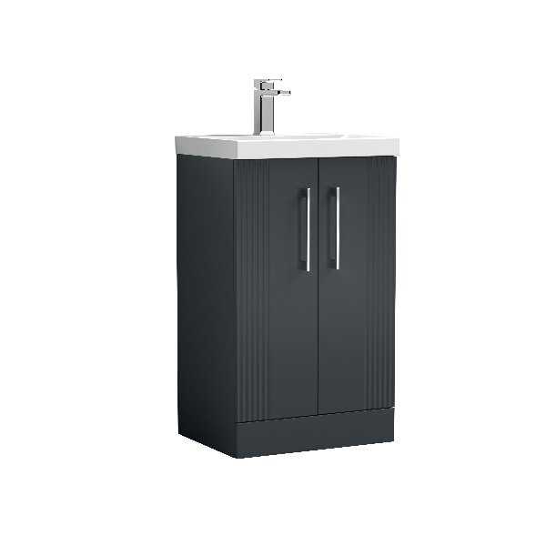 500mm Floor Standing 2 Door Vanity & Basin 1