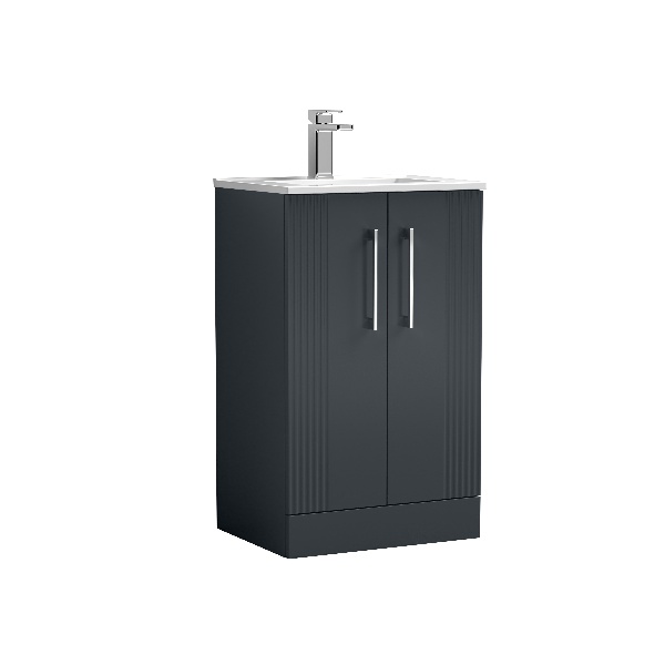 500mm Floor Standing 2 Door Vanity & Basin 2