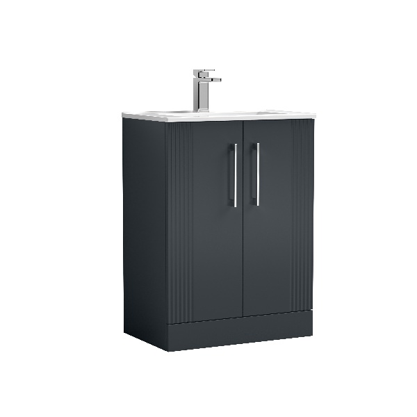 600mm Floor Standing 2 Door Vanity & Basin 2