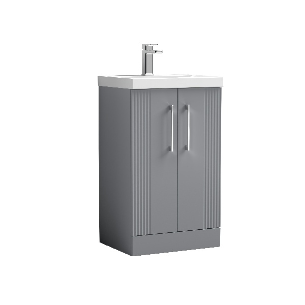 500mm Floor Standing 2 Door Vanity & Basin 3