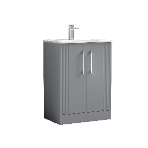 600mm Floor Standing 2 Door Vanity & Basin 2