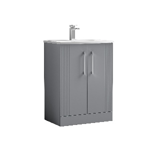 600mm Floor Standing 2 Door Vanity & Basin 4