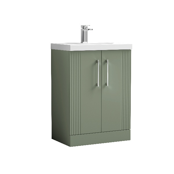 600mm Floor Standing 2 Door Vanity & Basin 1