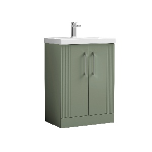 600mm Floor Standing 2 Door Vanity & Basin 1