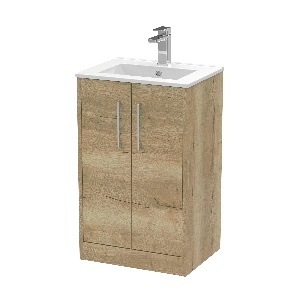 500mm Floor Standing 2 Door Vanity & Basin 2