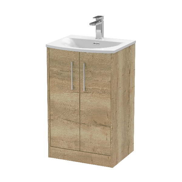 500mm Floor Standing 2 Door Vanity & Basin 4