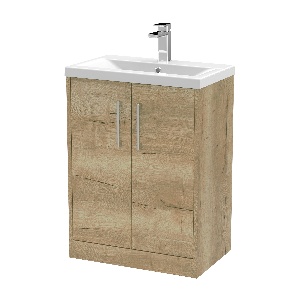 600mm Floor Standing 2 Door Vanity & Basin 1