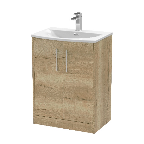 600mm Floor Standing 2 Door Vanity & Basin 4