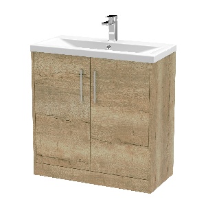 800mm Floor Standing 2 Door Vanity & Basin 1