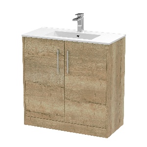 800mm Floor Standing 2 Door Vanity & Basin 2