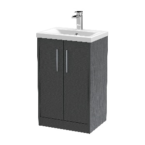 500mm Floor Standing 2 Door Vanity & Basin 1