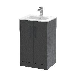 500mm Floor Standing 2 Door Vanity & Basin 2