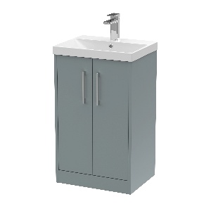 500mm Floor Standing 2 Door Vanity & Basin 3