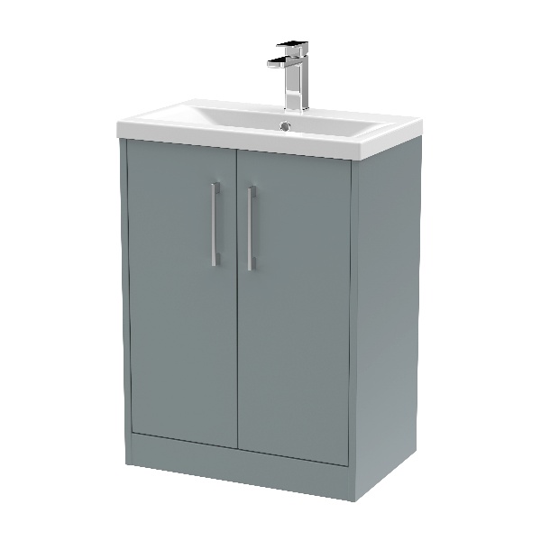 600mm Floor Standing 2 Door Vanity & Basin 1