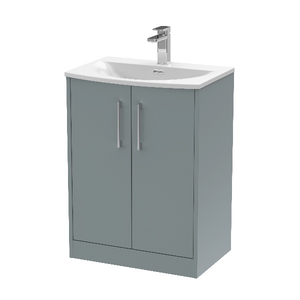 600mm Floor Standing 2 Door Vanity & Basin 4