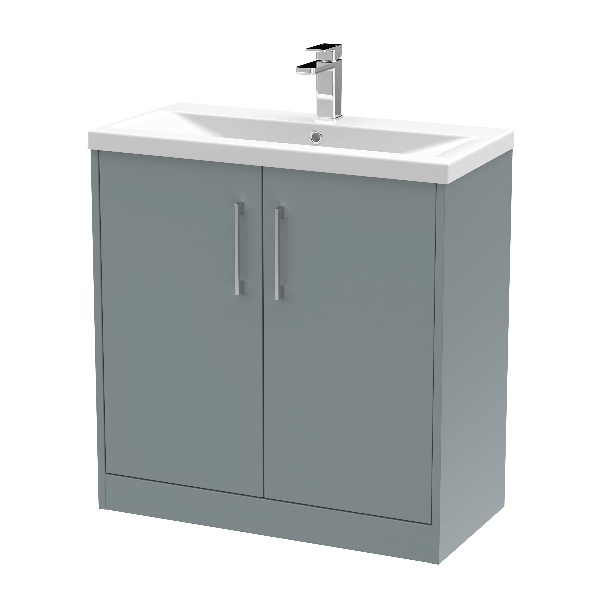 800mm Floor Standing 2 Door Vanity & Basin 1