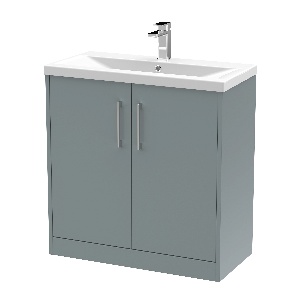 800mm Floor Standing 2 Door Vanity & Basin 1