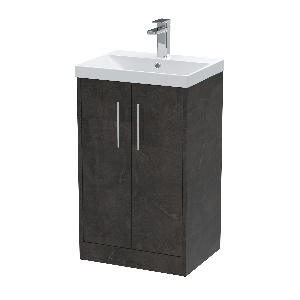 500mm Floor Standing 2 Door Vanity & Basin 3